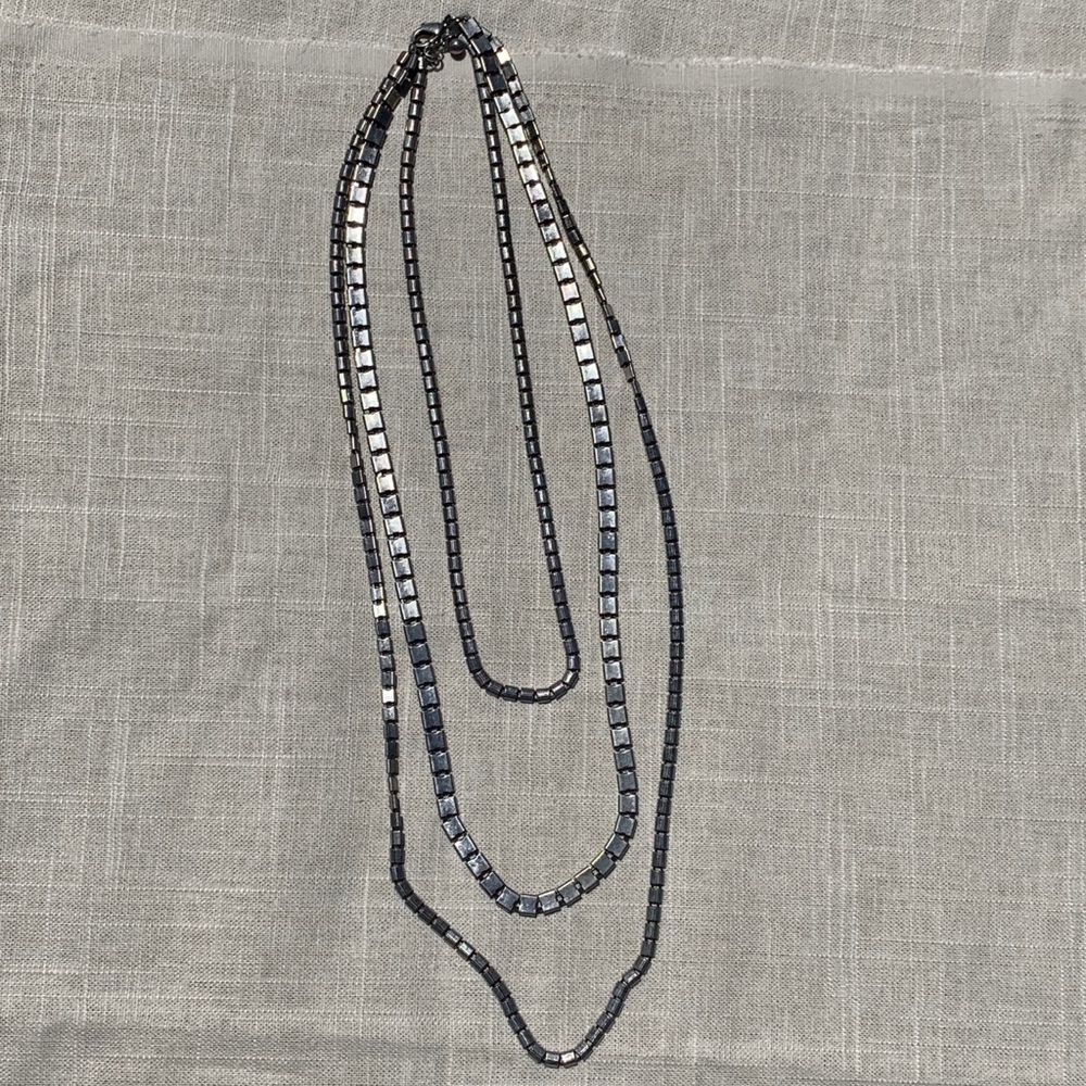 🕊Gun Metal Layered Nacklace🕊